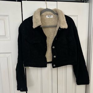 Cropped corduroy jacket